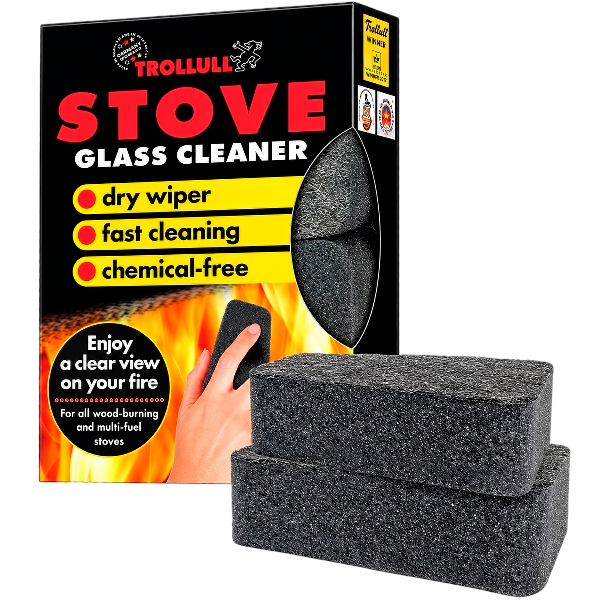 Губка для сухой чистки стекла Stove Glass Cleaner